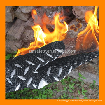 Meta Aramid Fibers Griller BBQ Handschuhe ersetzen Topflappen mit Fingern 932F feuerfeste Grillhandschuhe